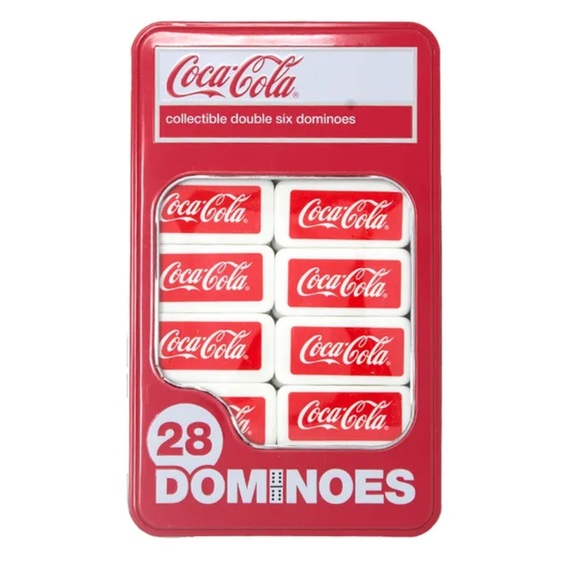 MasterPieces Tile Game Coca-Cola Picture Dominoes 28 Piece Set double sixes NIP - Picture 2 of 6